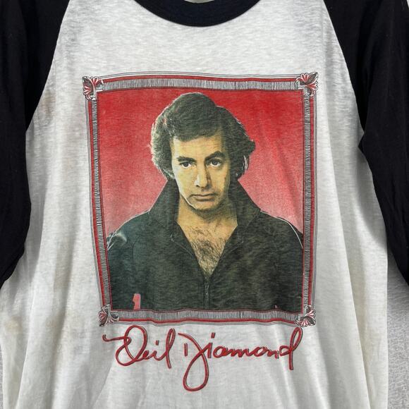 NEIL DIAMOND Shirt XL Concert Tour '84 Single Stitch Spectrum PA Civic Center CT - Picture 7 of 13